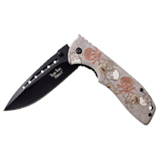 Dark Side Blades 3.75 Inch Drop Point Folding Blade Knife