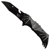Dark Side Blades Bat Art Handle Folding Knife