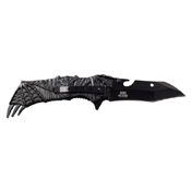 Dark Side Blades Bat Art Handle Folding Knife