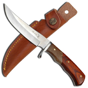 Elk Ridge Outdoor Burl Wood Handle 9.5 Inch Fixed Blade Knife