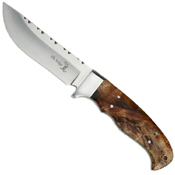 Elk Ridge Burl Wood Handle 8.5 Inch Fixed Blade Knife