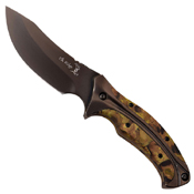 Elk Ridge Wood Inlay Handle Fixed Knife
