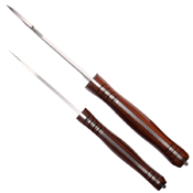 Elk Ridge ER-927BN Pakkawood Handle 2 Pcs Fixed Knife Set