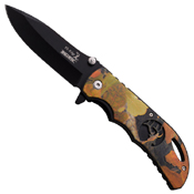 Elk Ridge Stainless Steel Overlay Handle Folding Knife