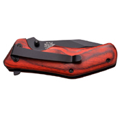 Elk Ridge 4.1 Inch Closed Wood Handle Folding Knife