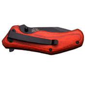 Elk Ridge 4.1 Inch Closed Wood Handle Folding Knife