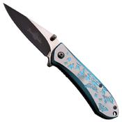 Femme Fatale 2 Tone Aluminum Handle Folding Knife