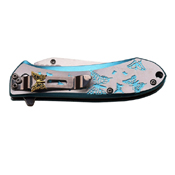 Femme Fatale 2 Tone Aluminum Handle Folding Knife