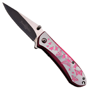 Femme Fatale 2 Tone Aluminum Handle Folding Knife