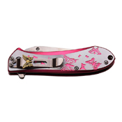 Femme Fatale 2 Tone Aluminum Handle Folding Knife