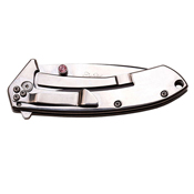 Femme Fatale Diamond Art on Blade Folding Knife