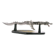 Fantasy Master Dragon Etched on Blade Fixed Knife