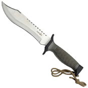 12 Inch Reverse Saw Serrated Fixed Knife