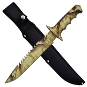 Jungle Master Rubber Handle Fixed Blade Knife