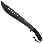 Jungle Master 031B Black Reverse Serrated Blade Machete