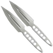 8.75 Inch Silver Throwing Knife Set