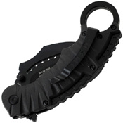 US Marines A1019 Rubber Coated Nylon Fiber Handle Folding Knife