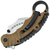 US Marines A1019 Rubber Coated Nylon Fiber Handle Folding Knife