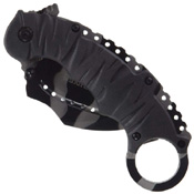 US Marines A1019 Rubber Coated Nylon Fiber Handle Folding Knife