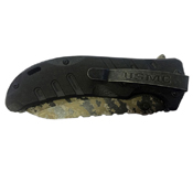 US Marines G10 Handle Half Serrated Folding Blade Knife