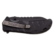 US Marines G10 Handle Half Serrated Folding Blade Knife