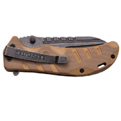 US Marines G10 Handle Half Serrated Folding Blade Knife