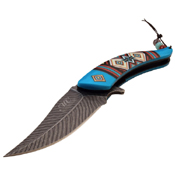 Masters Collection Feather Shape Blade Folding Knife