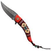 Masters Collection Feather Shape Blade Folding Knife