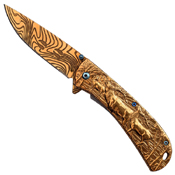 Masters Collection Titanium Coated Blade Folding Knife