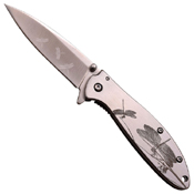 Masters Collection Laser Etch Dragonfly Folding Blade Knife