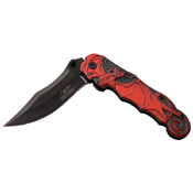 Masters Collection Embossed Printing Folding Knife