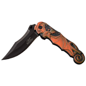 Masters Collection Embossed Printing Folding Knife