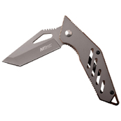 Grey Tinite Coated Manual Folding Knife