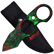 20-56GN Green Skull Camo Coated Tanto Blade Fixed Knife