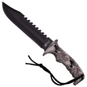 Digital Camo Nylon Fiber Handle Fixed Knife
