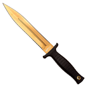 20-77 Titanium Coated Dual Edge Fixed Blade Knife