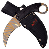 Titanium Coated Stainless Steel Blade Karambit Knife