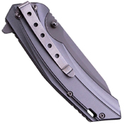 987GY Anodized Aluminum Handle Folding Knife