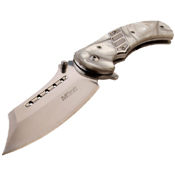MTech USA 4.75 Inch Acrylic Handle Folding Knife