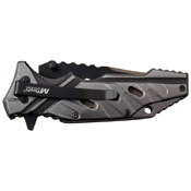 MTech USA Black/Electro-Plated Two Tone Blade Folding Knife