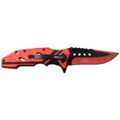 MTech USA Black/Electro-Plated Two Tone Blade Folding Knife