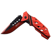 MTech USA Black/Electro-Plated Two Tone Blade Folding Knife