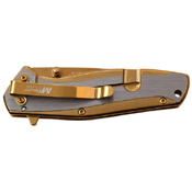 MTech USA Two Tone Stainless Steel Handle Folding Knife