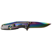 MTech USA Two Tone Stainless Steel Handle Folding Knife