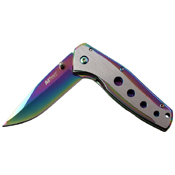 MTech USA Two Tone Stainless Steel Handle Folding Knife