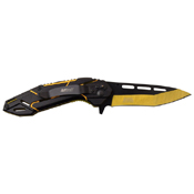 MTech USA Electro Plated Blade Folding Knife
