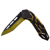 MTech USA Electro Plated Blade Folding Knife