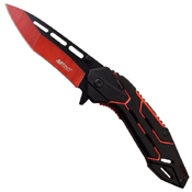 MTech USA Electro Plated Blade Folding Knife