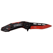 MTech USA Electro Plated Blade Folding Knife