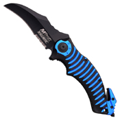 A884 Dual Tone Anodized Aluminum Handle Folding Knife